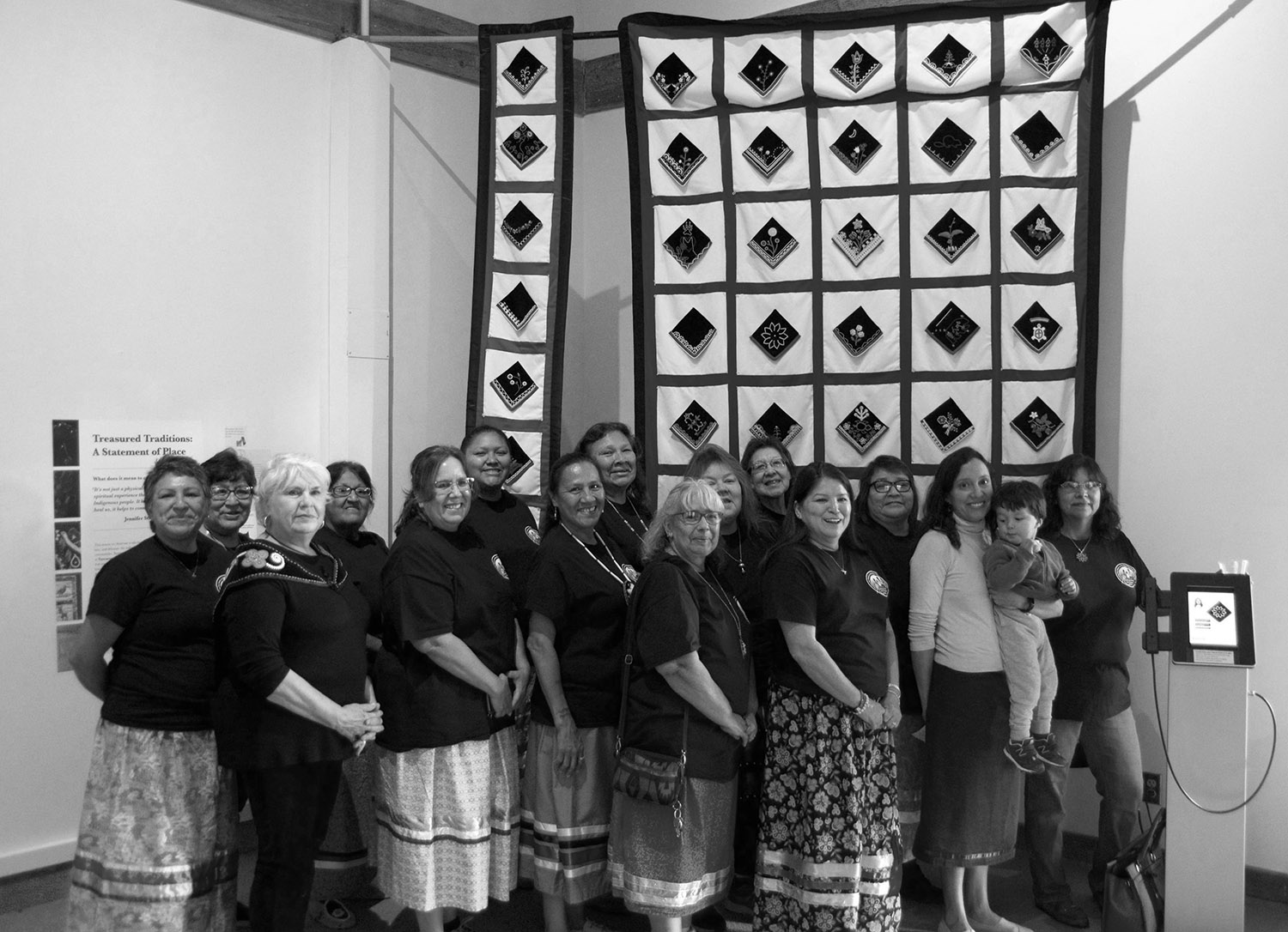 10-12-19 quilt opening group shot bw