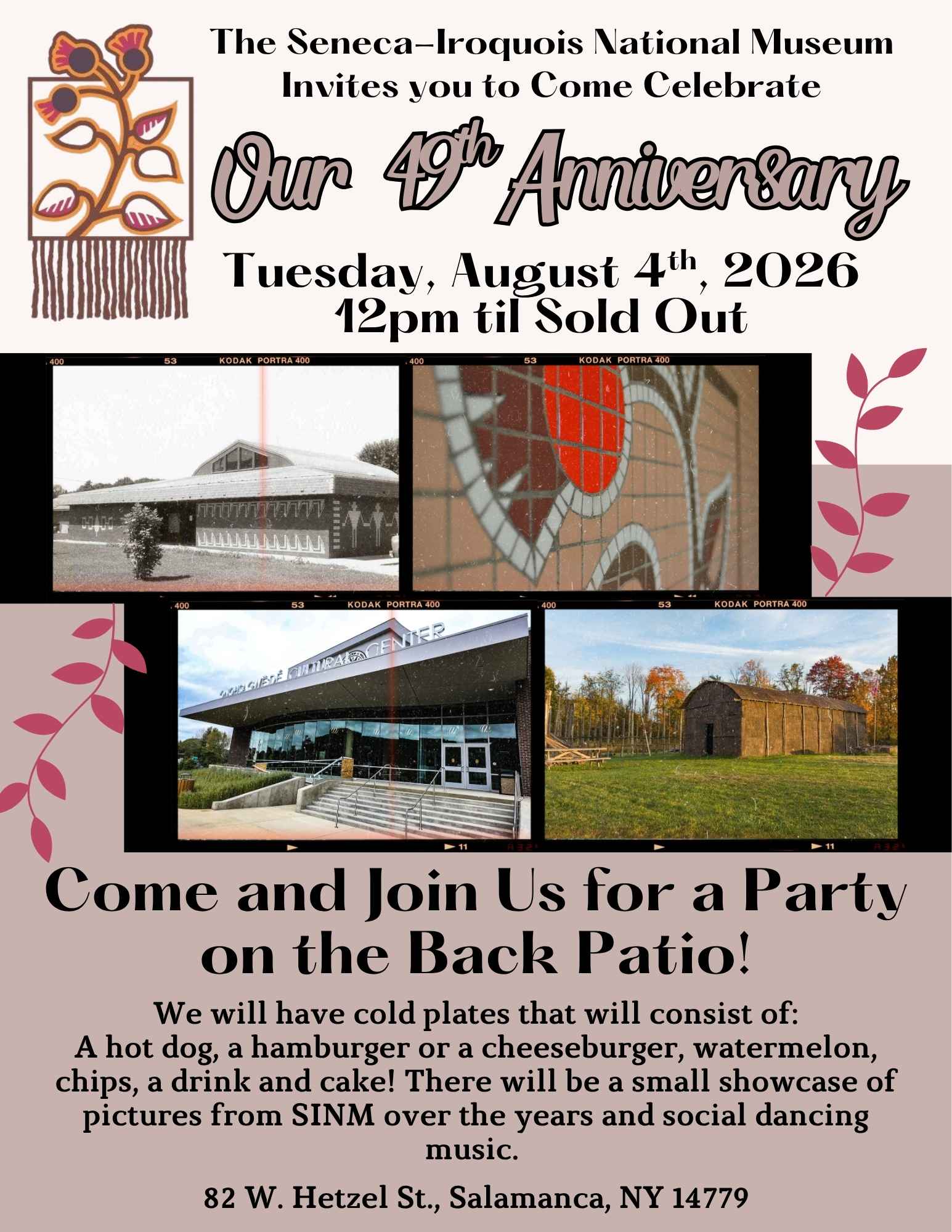 49th anniversary celebration at the Onöhsagwë:de’ Cultural Center on August 4, 2026 in Salamanca, NY