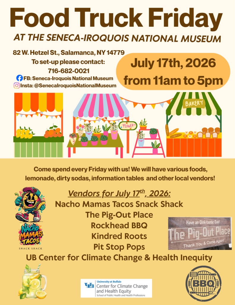 Food Truck Friday at the OCC/Seneca Iroquois Museum places to eat near me in salamanca, ny 